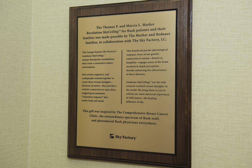 Rush Medical Center Dedication Plaque